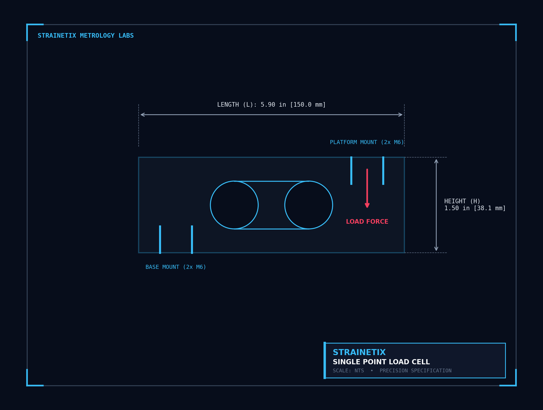 Dimensional schematic for MakerHawk B07GQPV6C4 industrial sensor element